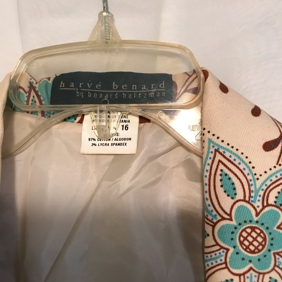 Herve Benard Gorgeous Vintage Matching Jacket Skirt Set - Picture 2 of 8